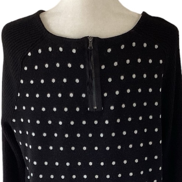 Ann Taylor Loft Wool Blend Polka Dot Sweater XL - Picture 6 of 9